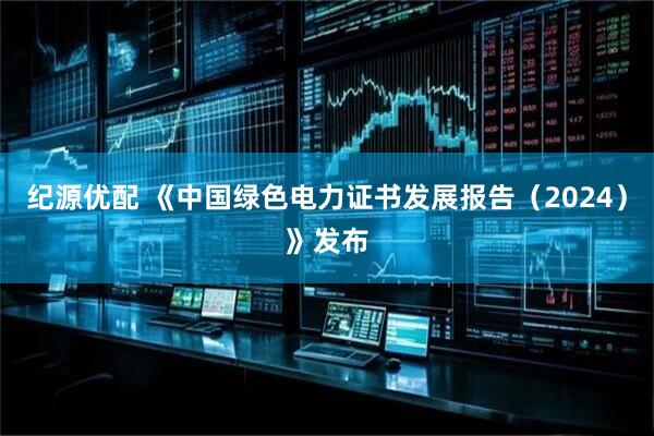 纪源优配 《中国绿色电力证书发展报告（2024）》发布