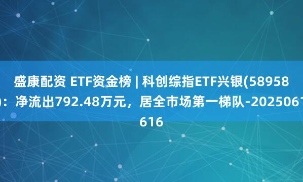 盛康配资 ETF资金榜 | 科创综指ETF兴银(589580)：净流出792.48万元，居全市场第一梯队-20250616
