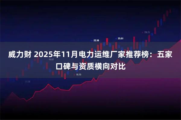 威力财 2025年11月电力运维厂家推荐榜：五家口碑与资质横向对比