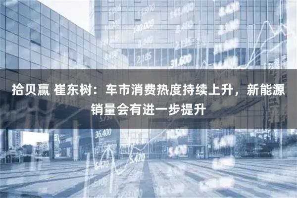 拾贝赢 崔东树:车市消费热度持续上升,新能源销量会有进一步提升